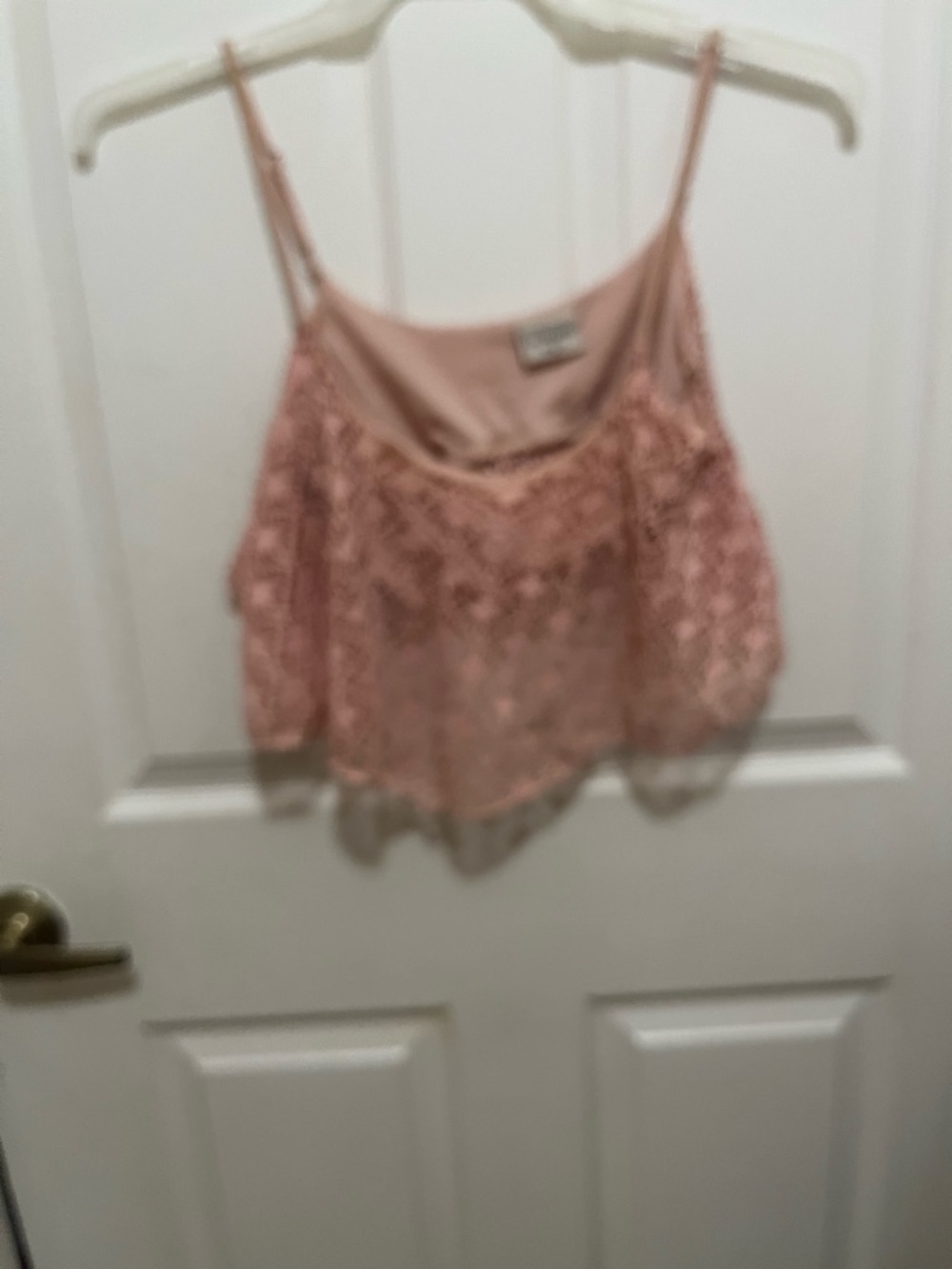 La Hearts Dusty Rose Lace Camisole